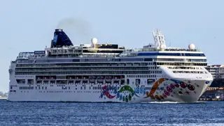 How far does a cruise ship travel from shore